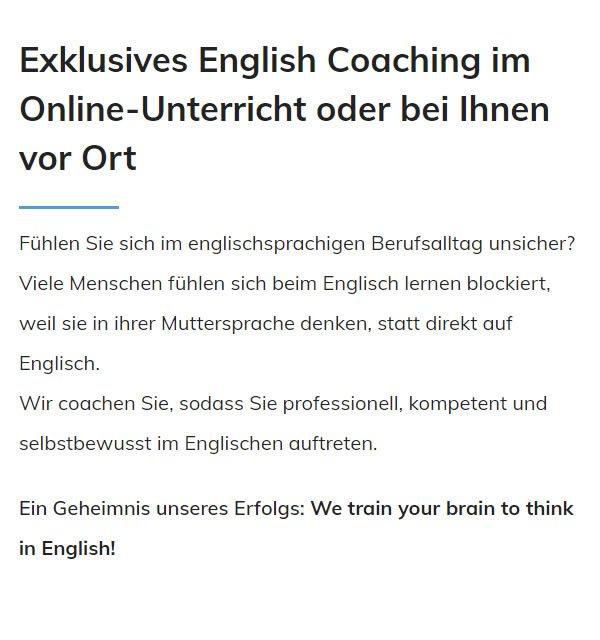 Business Englisch Lernen für  Rodenbach