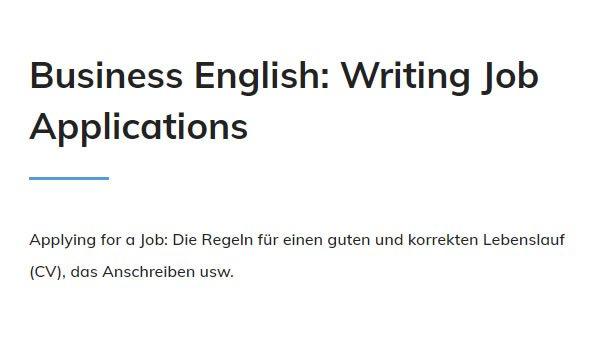 Englisch Lebenslauf Schreiben in  Hainburg
