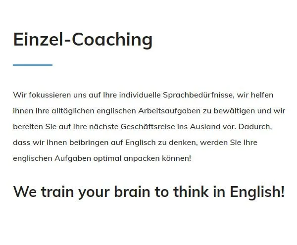 Einzel Coaching aus  Zug